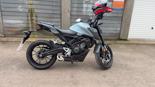 Honda motorcycle with a helmet, from RideNRabbit’s Instagram post on 5 April 2026