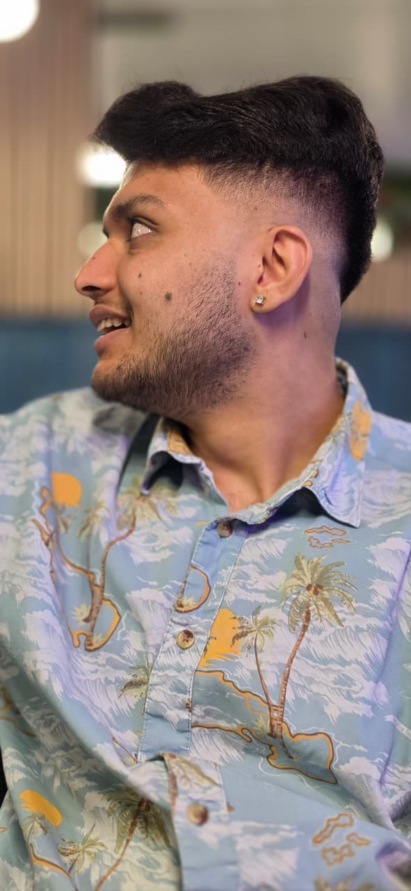 Krish smiling