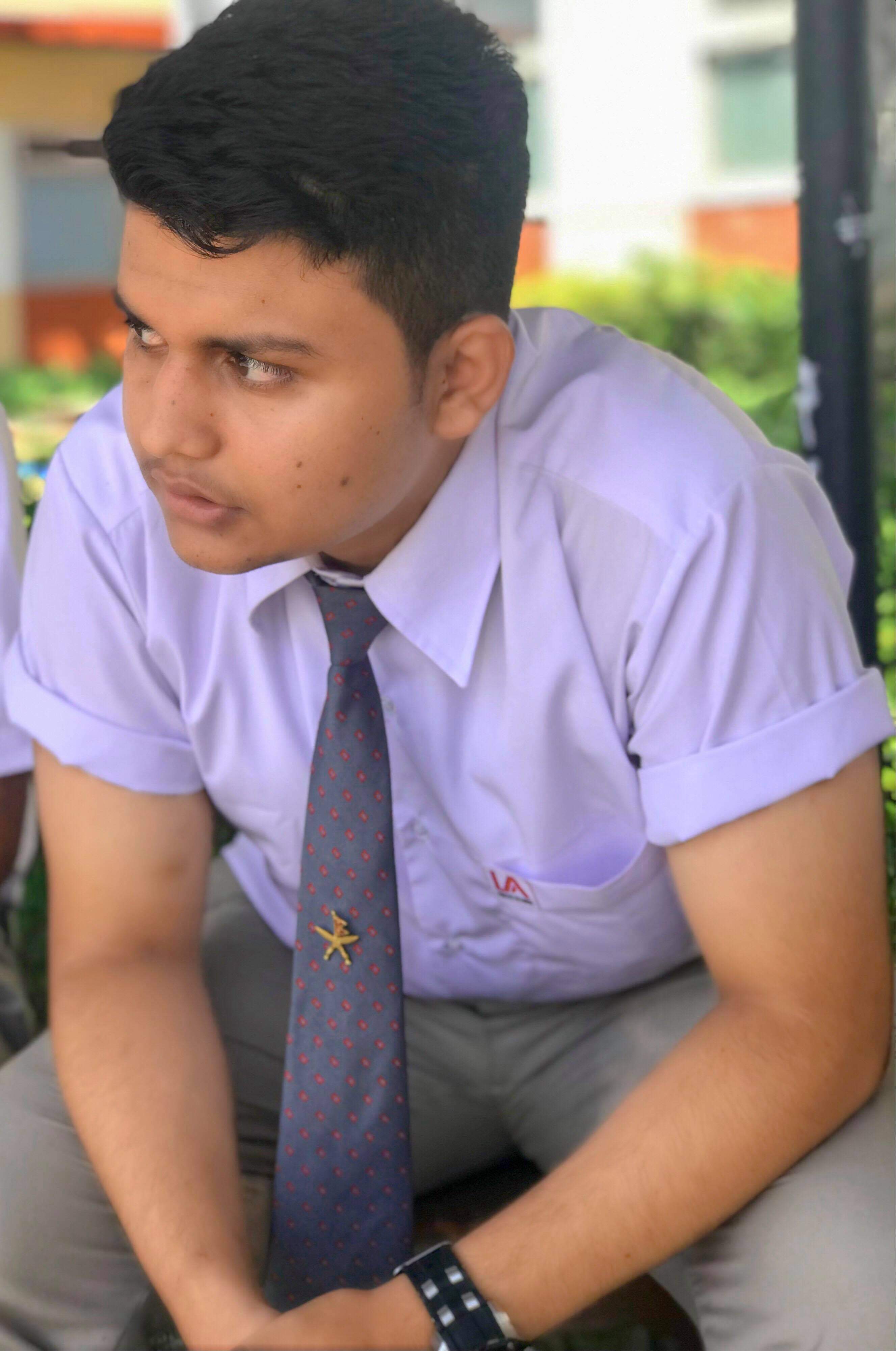 Krish at school Nepal